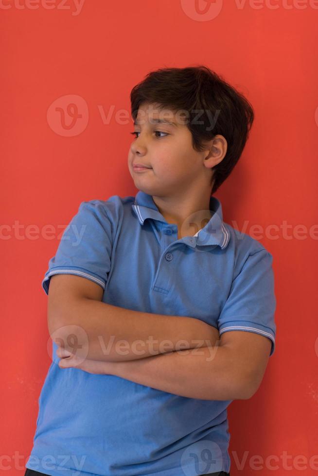 Portrait of a happy young boy photo