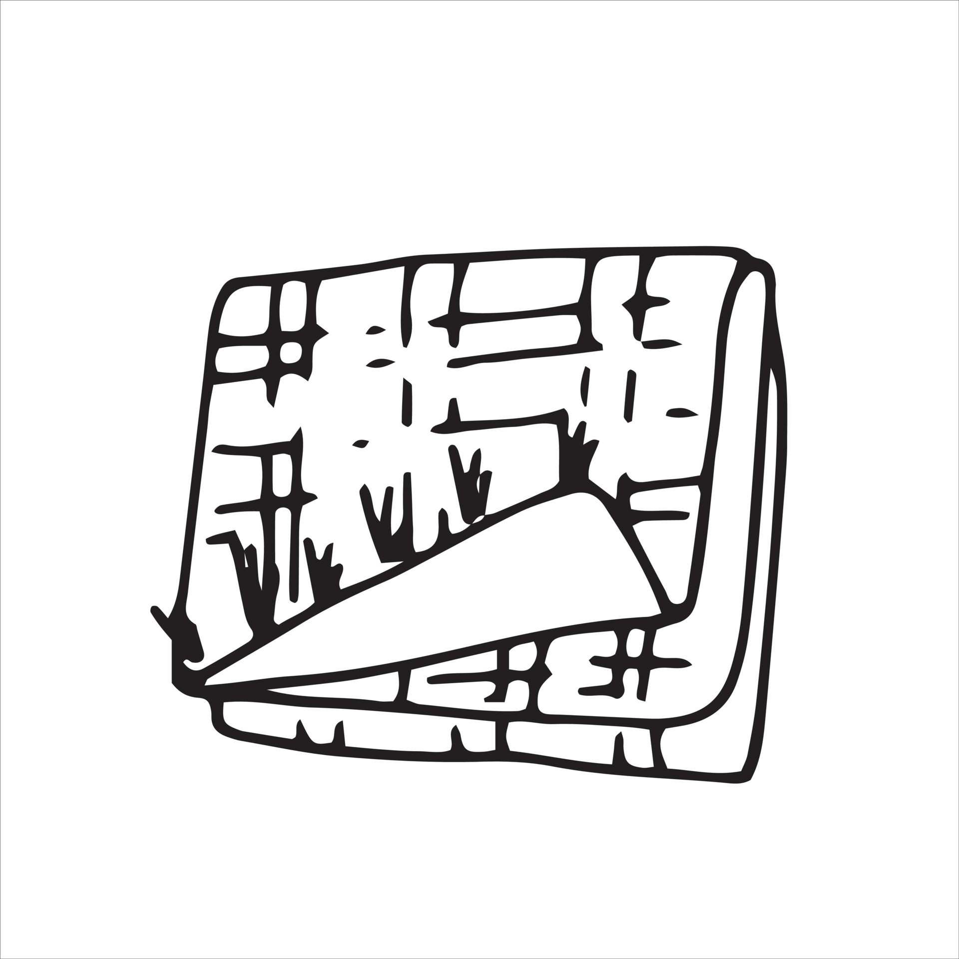 blanket on bed drawing clipart