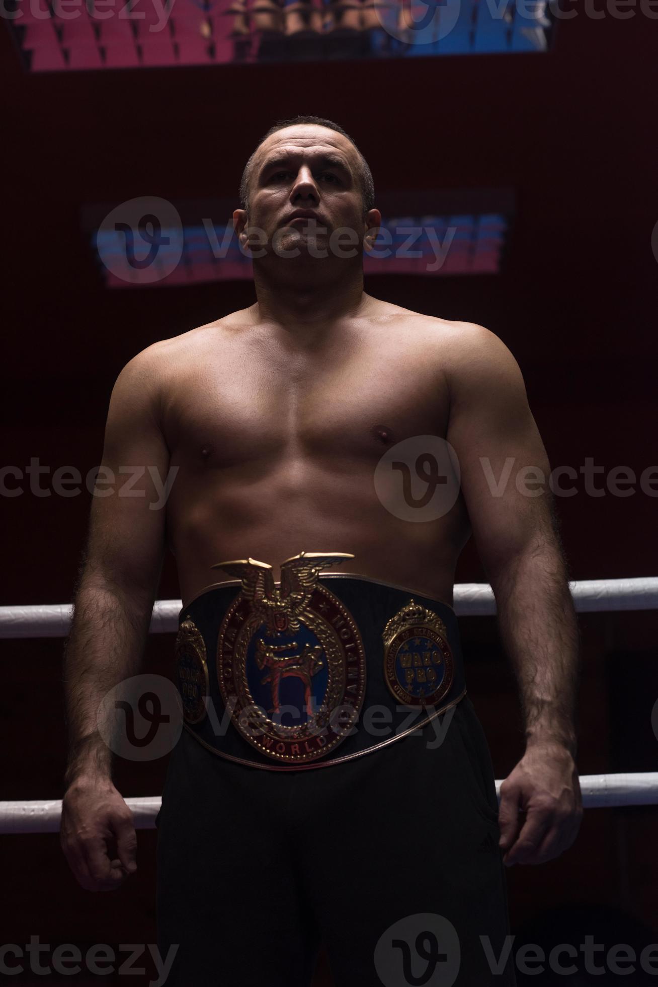 kick boxer with his championship belt 10403432 Stock Photo at Vecteezy