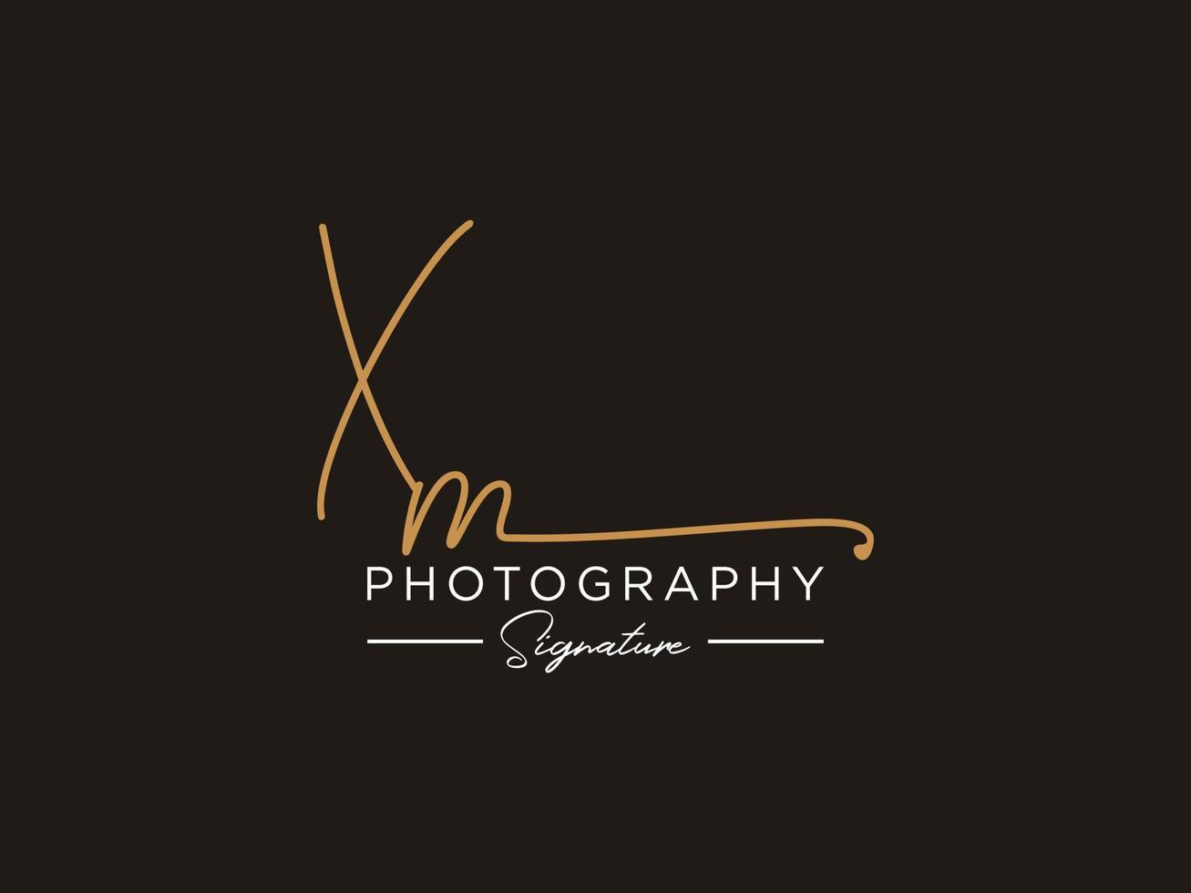 Letter XM Signature Logo Template Vector