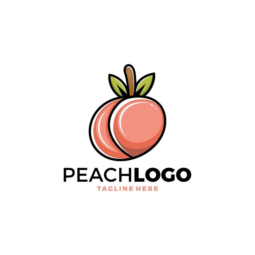 Creative Peach  Logo Symbol Design Illustration vector