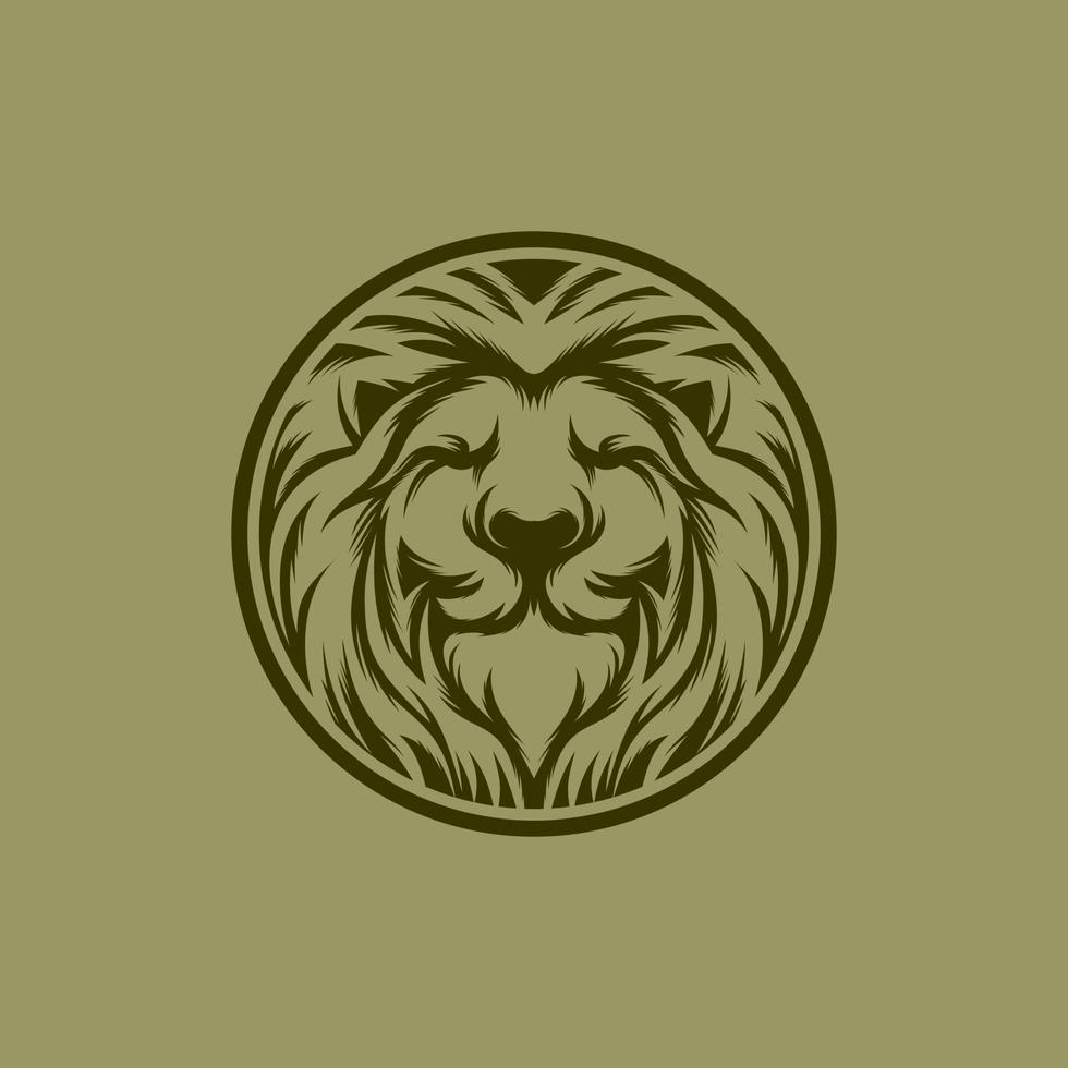 lion king logo design vector template