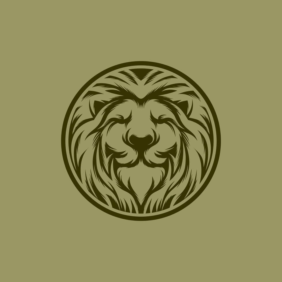 lion king logo design vector template