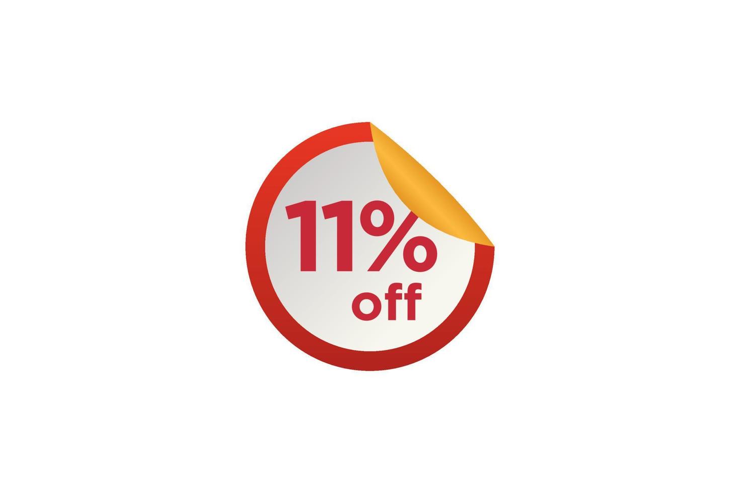 11 discount, Sales Vector badges for Labels, , Stickers, Banners, Tags, Web Stickers, New offer. Discount origami sign banner.