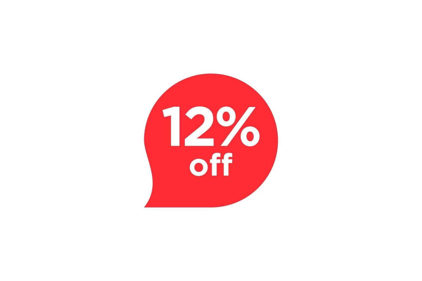 12 discount, Sales Vector badges for Labels, , Stickers, Banners, Tags, Web Stickers, New offer. Discount origami sign banner.