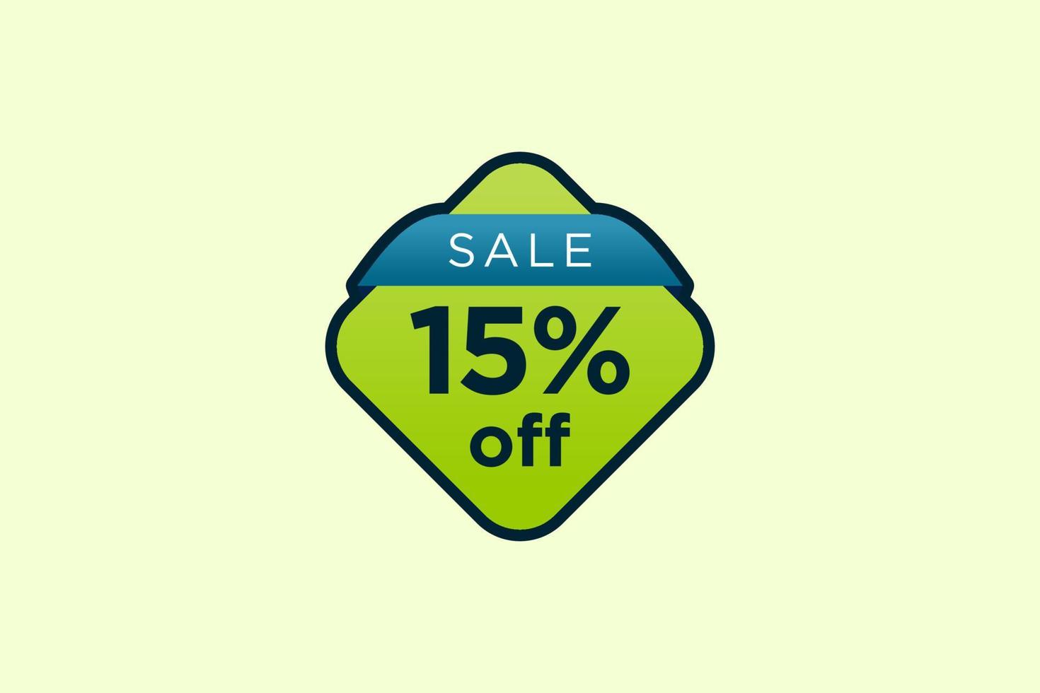 15 discount, Sales Vector badges for Labels, , Stickers, Banners, Tags, Web Stickers, New offer. Discount origami sign banner.