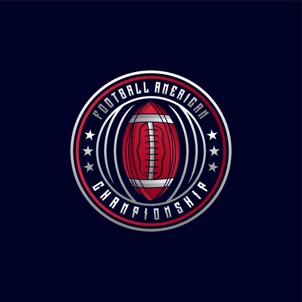 American football logo vector design template