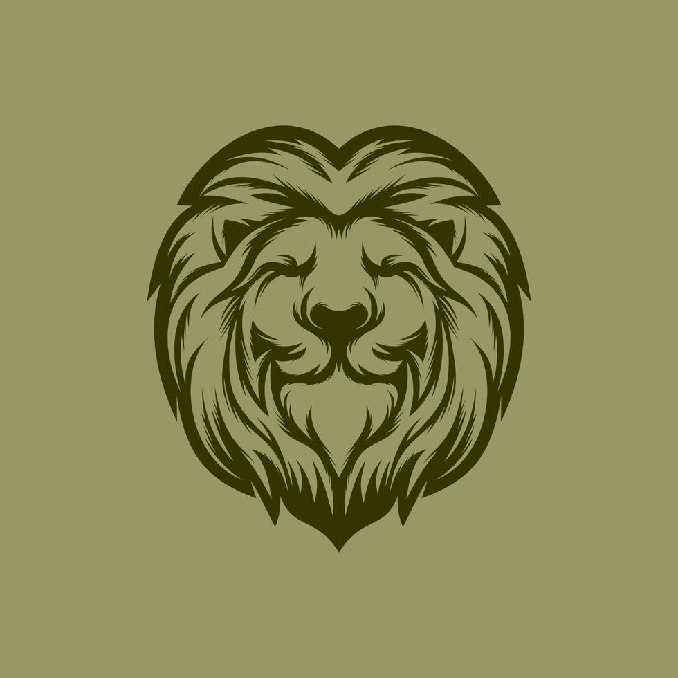 lion king logo design vector template