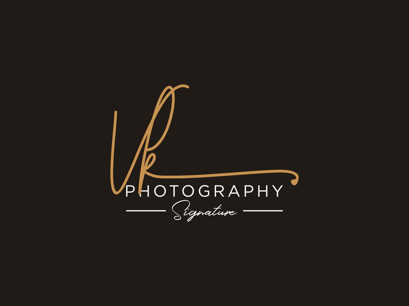 Letter VK Signature Logo Template Vector