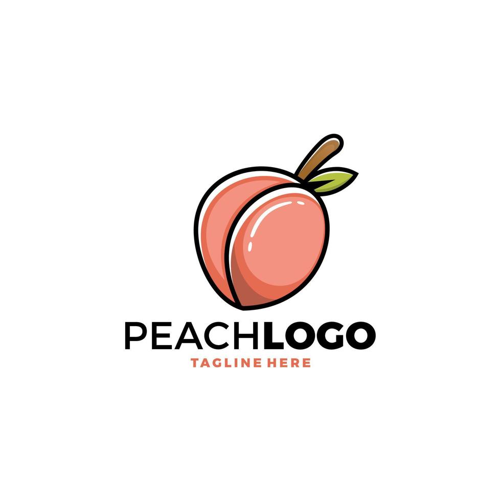 Creative Peach  Logo Symbol Design Illustration vector