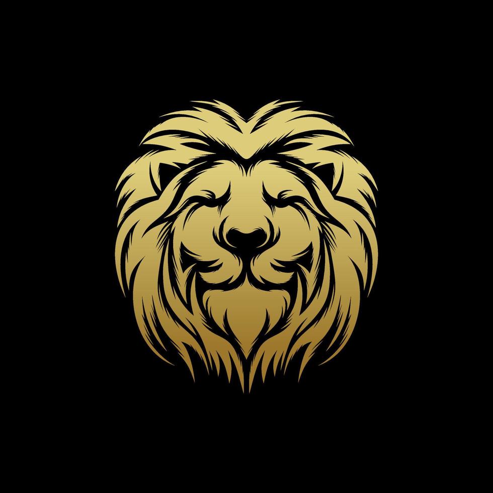lion king logo design vector template