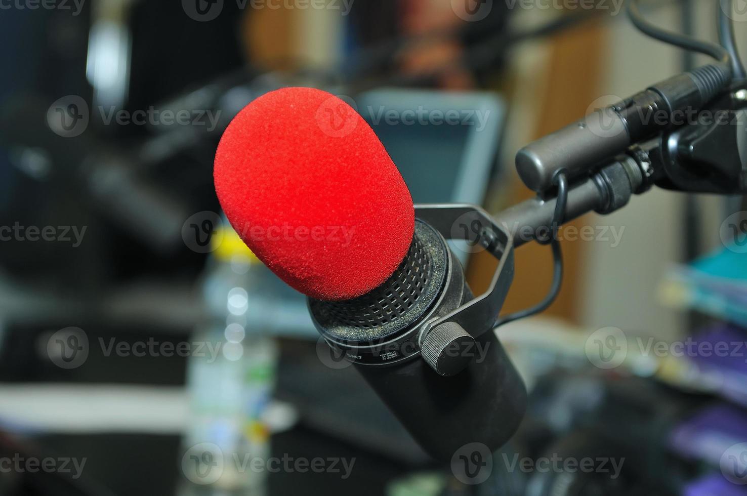 micrófono de la estación de radio foto