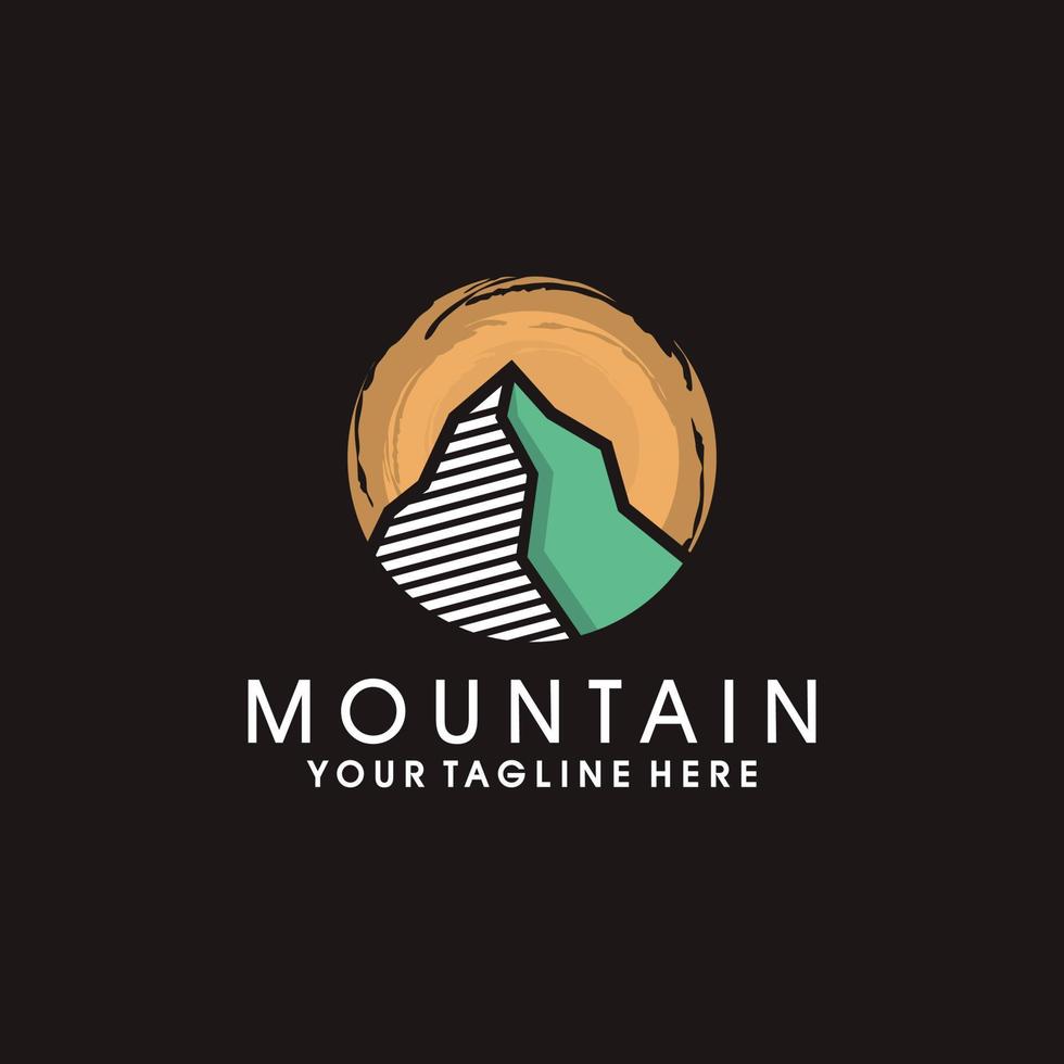 Mountain logo design vector template