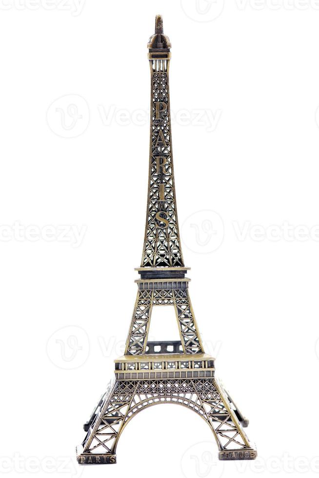 paris eiffel tower model isolated photo