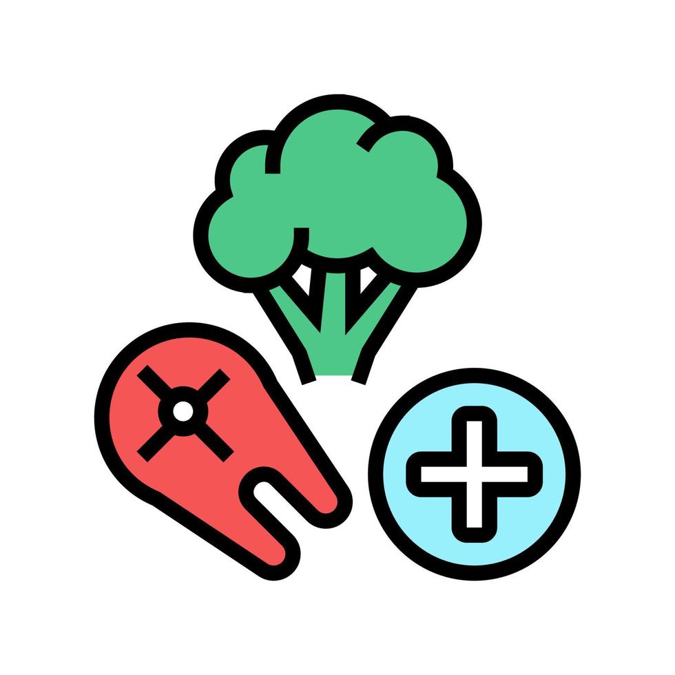 healthy food color icon vector illustration
