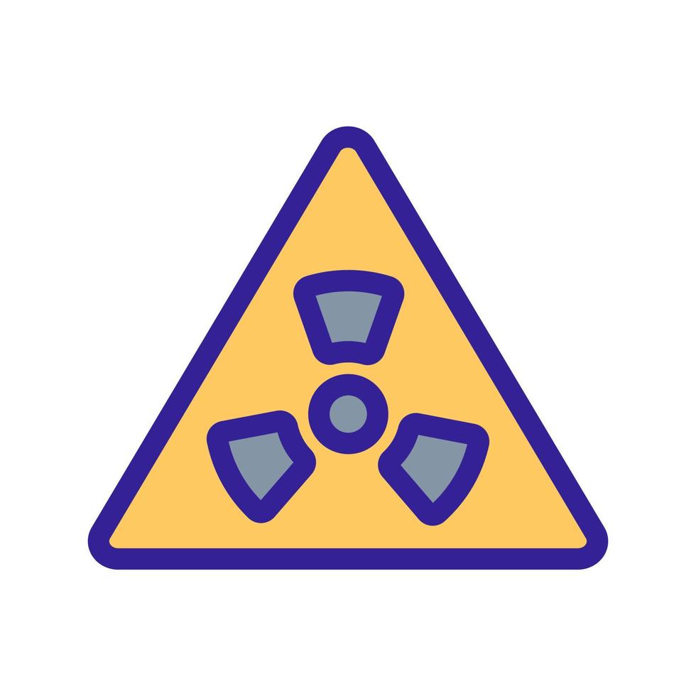 Gently radiation icon vector. Isolated contour symbol illustration vector