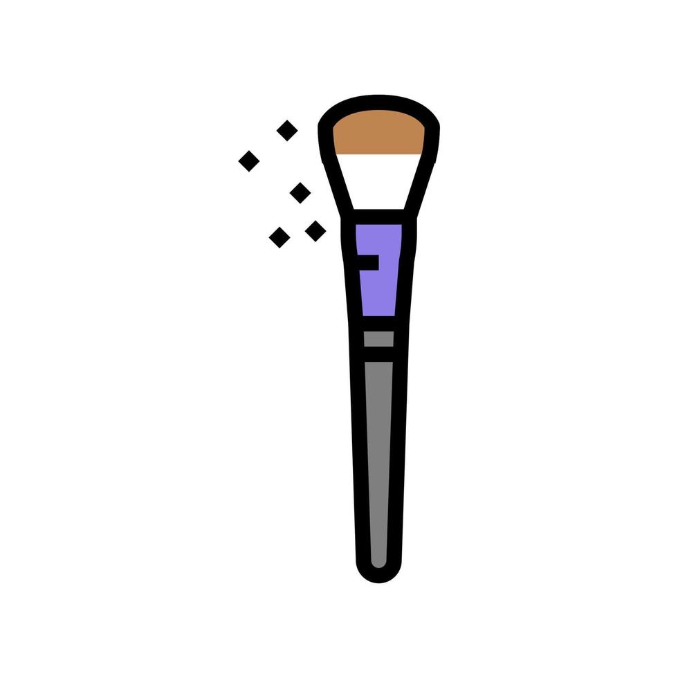 brush accessory color icon vector illustration
