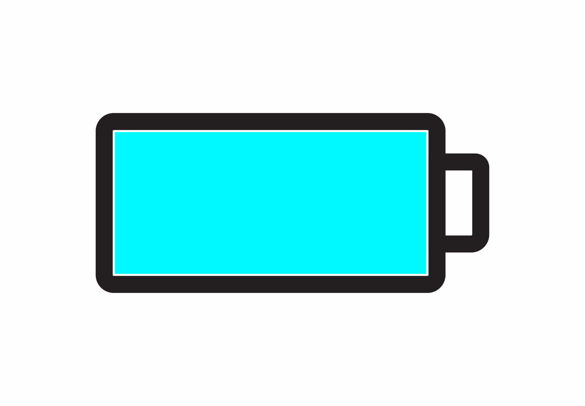 Flat Battery Bar Icon Illustration Minimal Technology Symbol 10405421