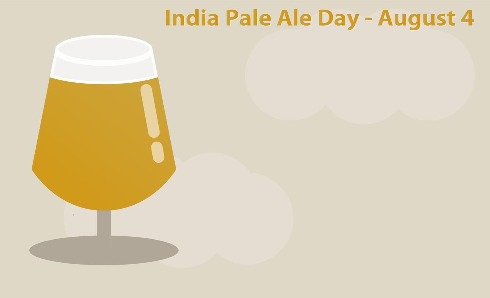 india pale ale día 4 de agosto vector