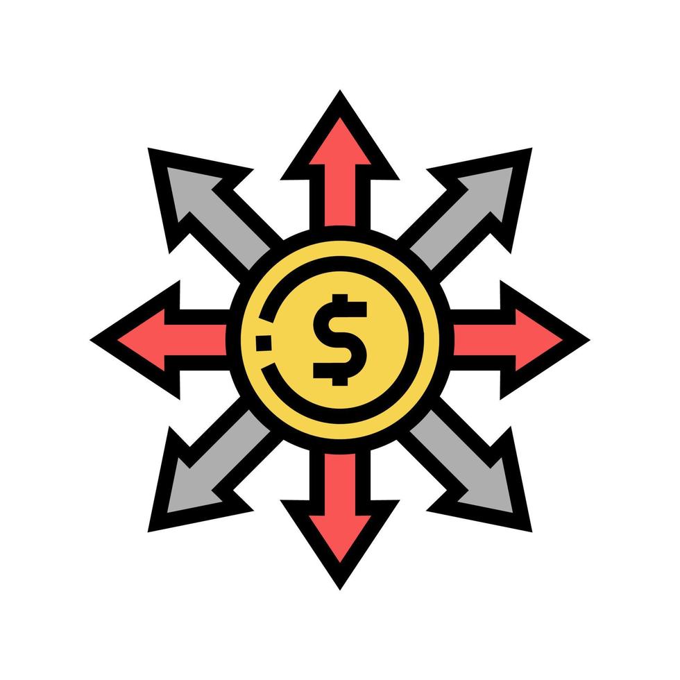 consumption money color icon vector illustration