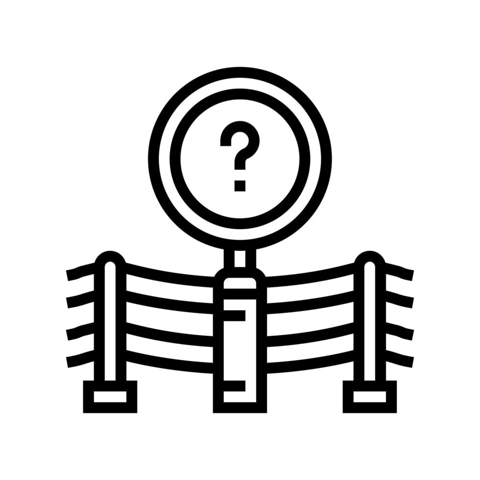 accident investigation line icon vector illustration 10405524 Vector Art at Vecteezy