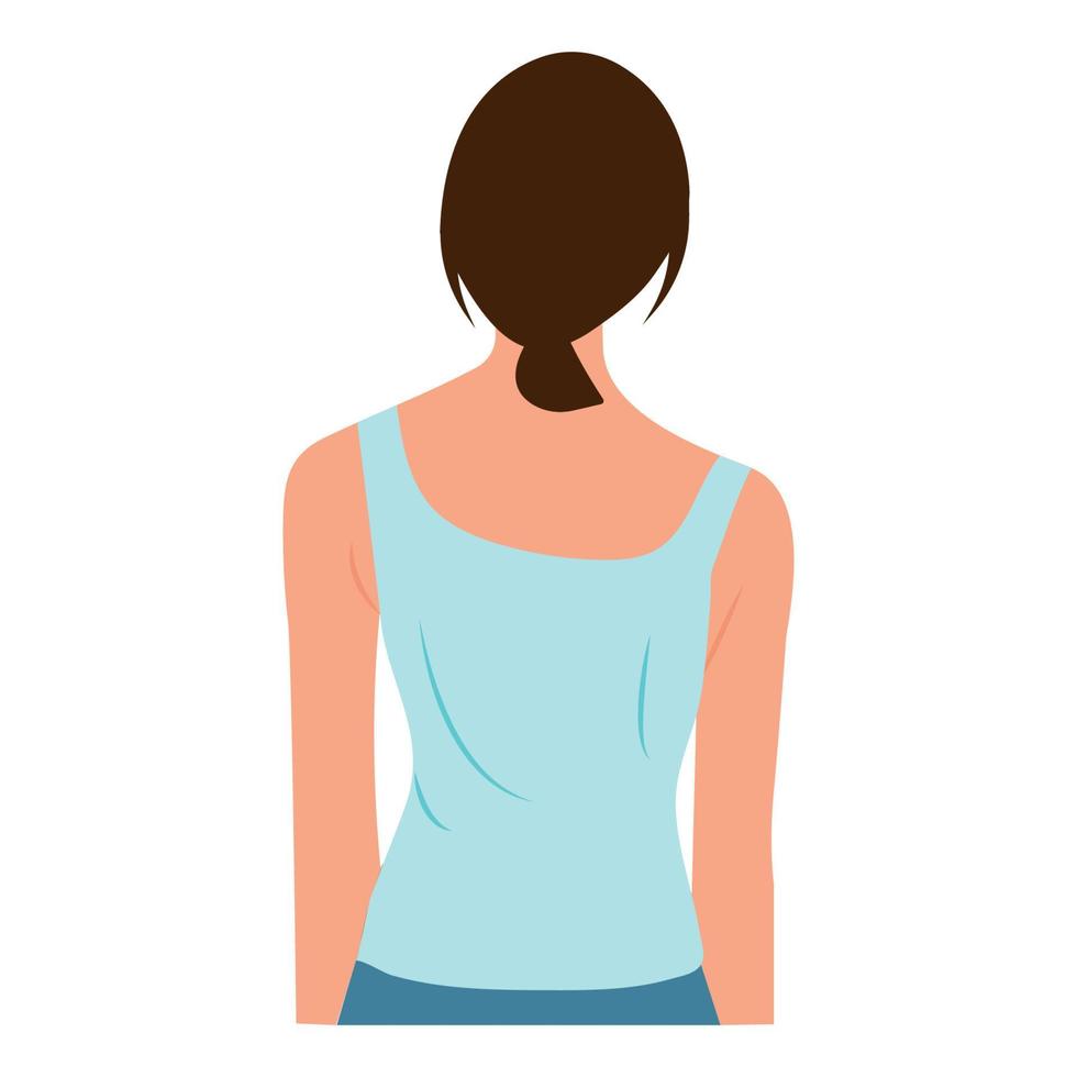 Scoliosis Spine Curve Anatomy, Posture Correction. Chiropractic treatment. Vector Illustration of back view woman representing   scoliosis and scale of curvature