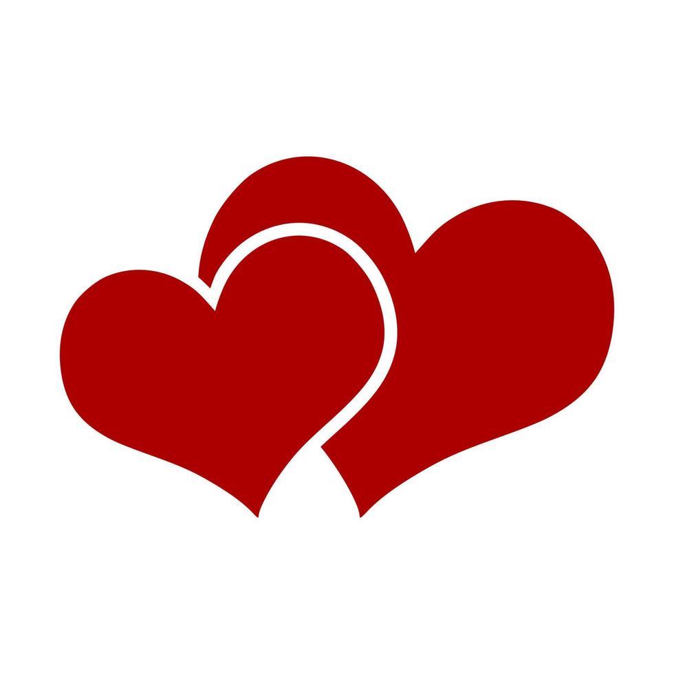 icono de símbolo de amor, vector de símbolo de amor. logotipo de diseño sencillo