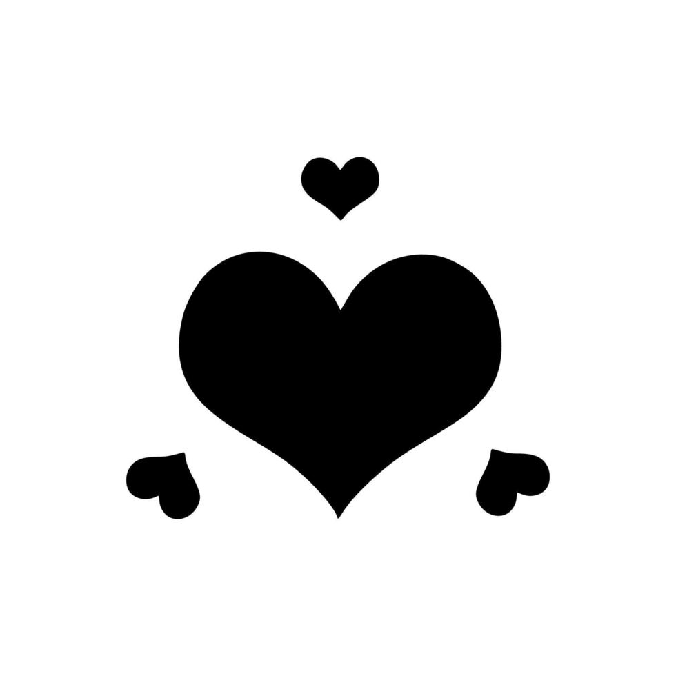 icono de símbolo de amor, vector de símbolo de amor. logotipo de diseño sencillo