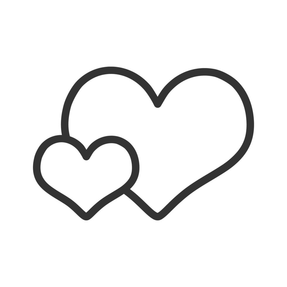 icono de símbolo de amor, vector de símbolo de amor. logotipo de diseño sencillo