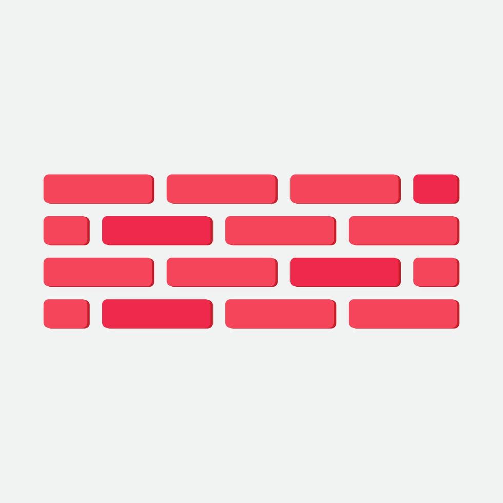 vector illustration of red brick wall arrangement