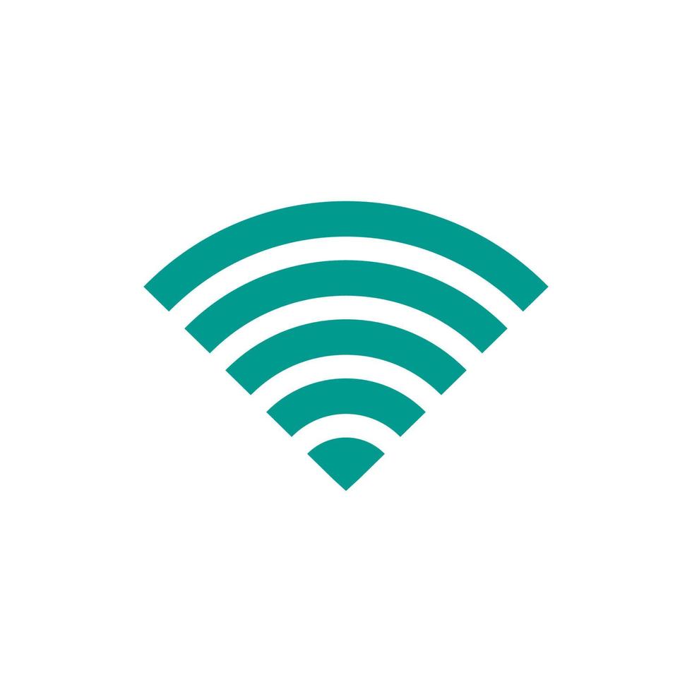 vector illustration of simple wifi icon.