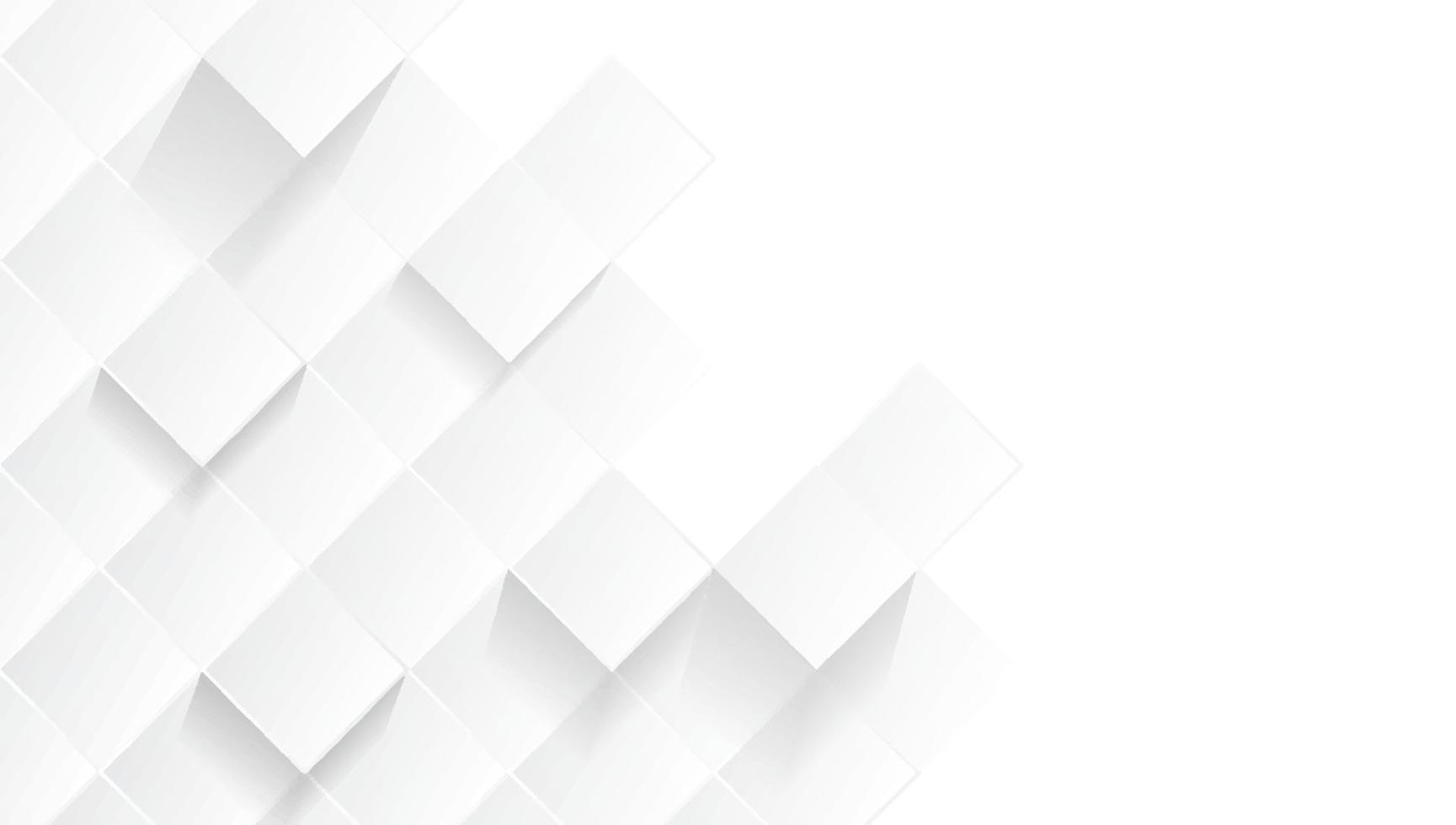 minimalista y moderno futuro rectángulo abstracto geométrico blanco y gris color fondo cuadrado diseño ilustración vector