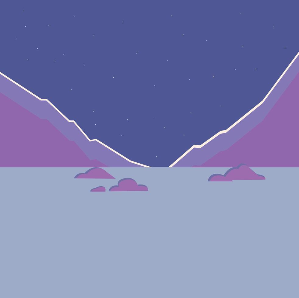 Background flat mountain design vector