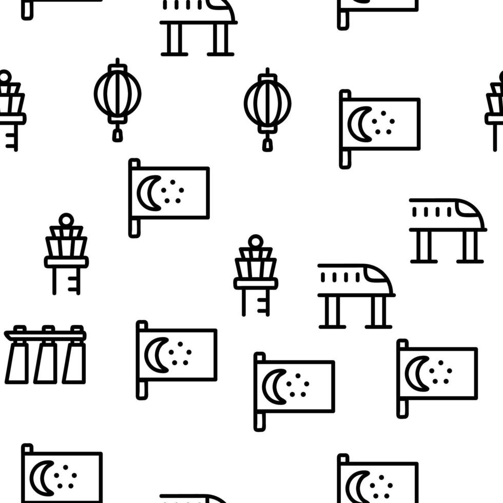 Singapore Vector Seamless Pattern