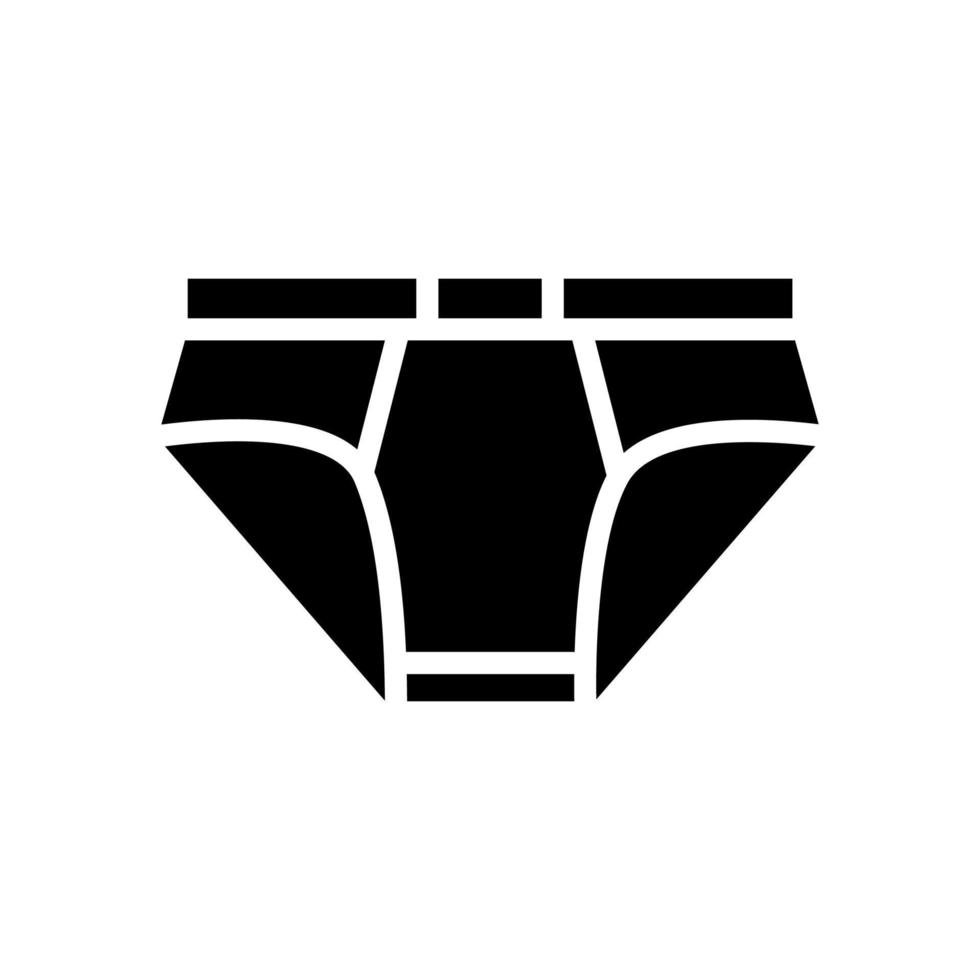 underwear clothing glyph icon vector illustration