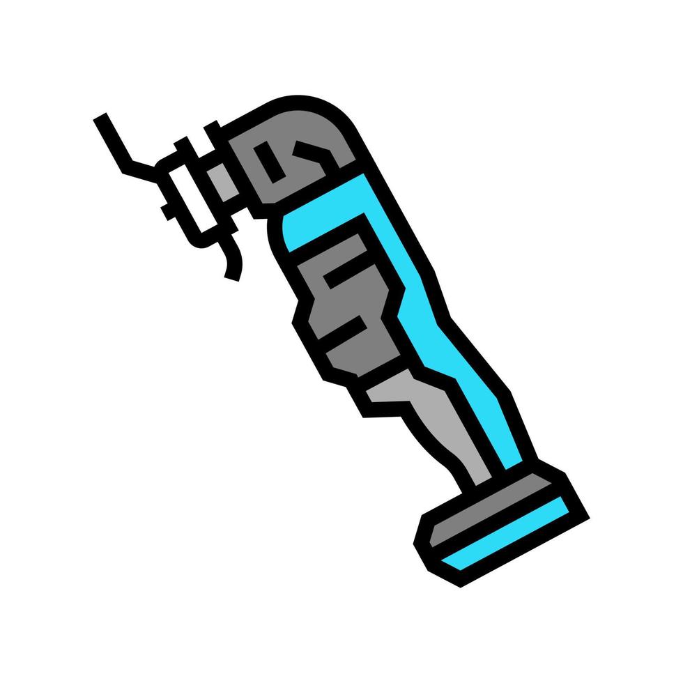 oscillating tool color icon vector illustration