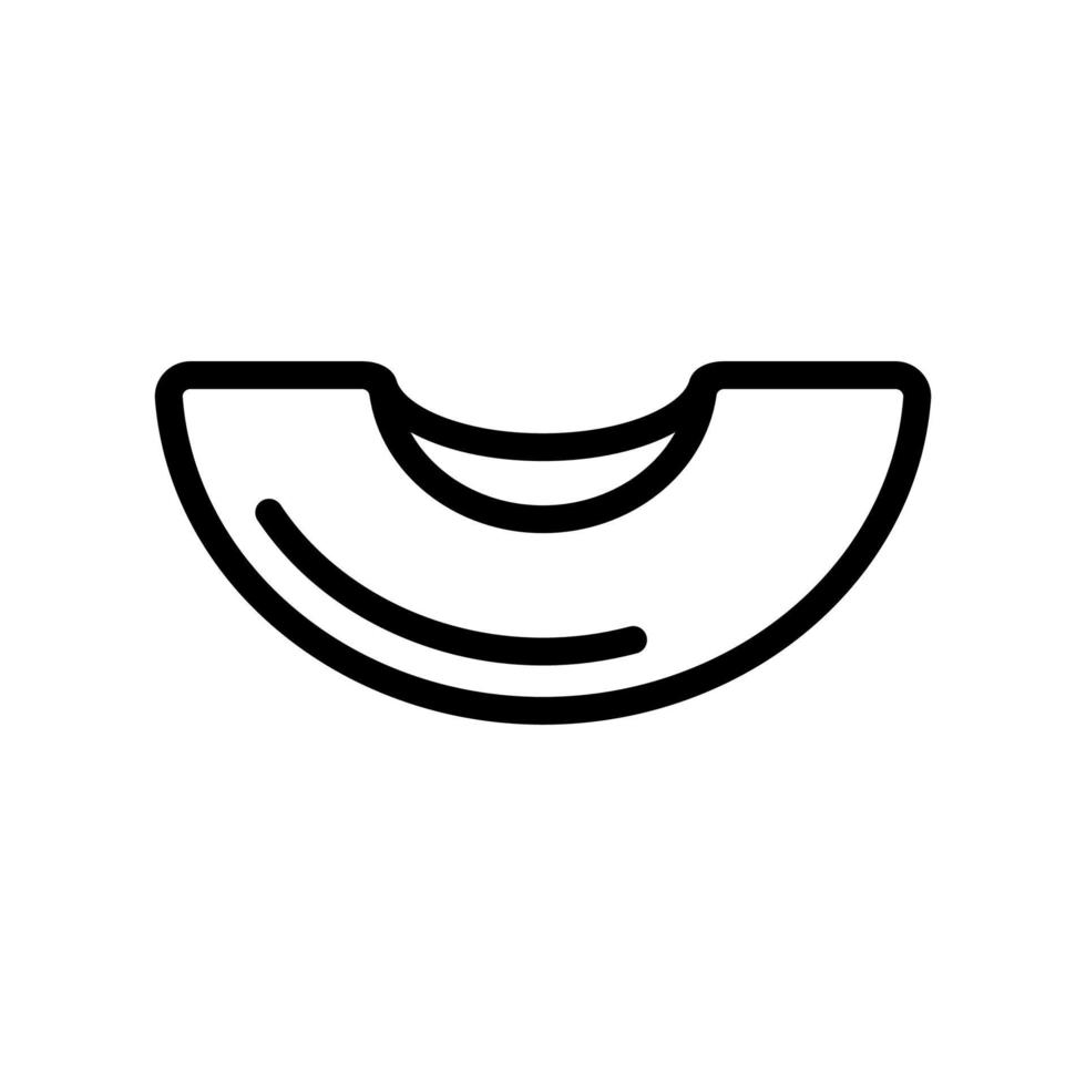 vector de icono de melocotón. ilustración de símbolo de contorno aislado