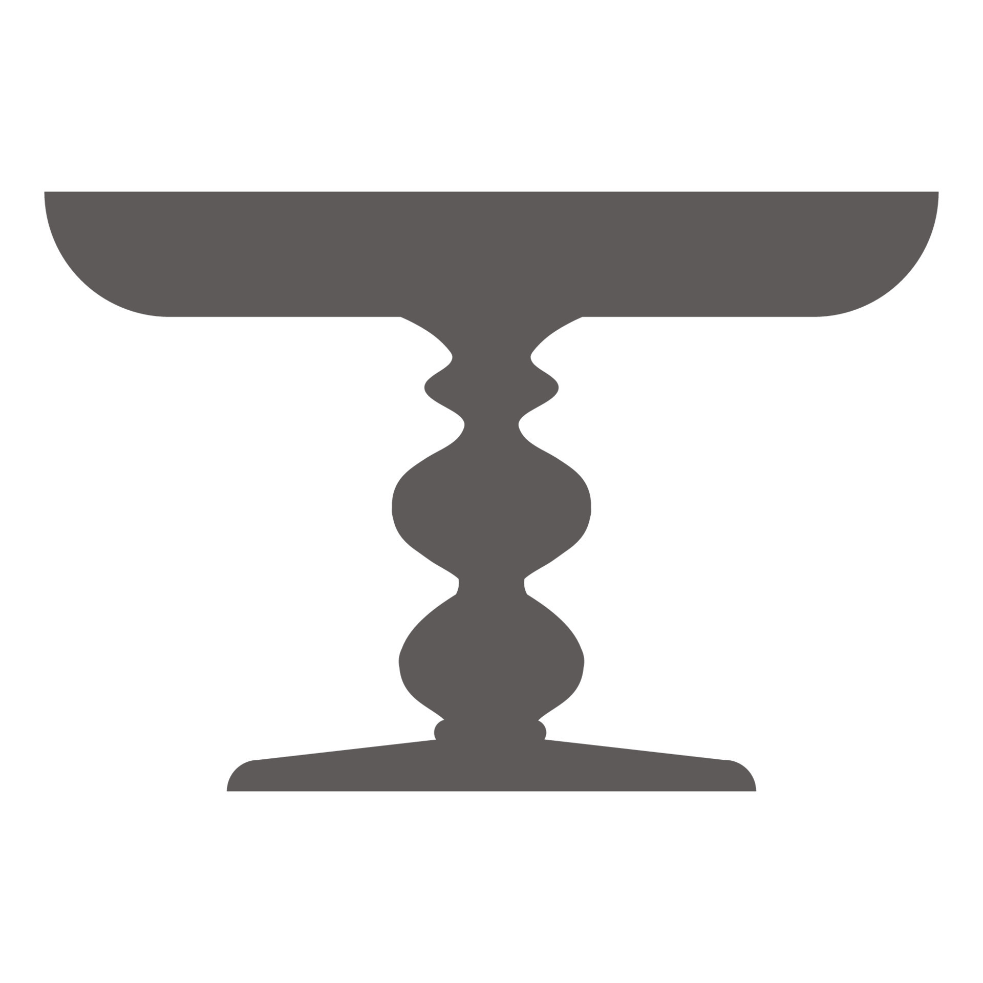 puesto de pasteles en estilo de icono plano. bandeja vacía para frutas