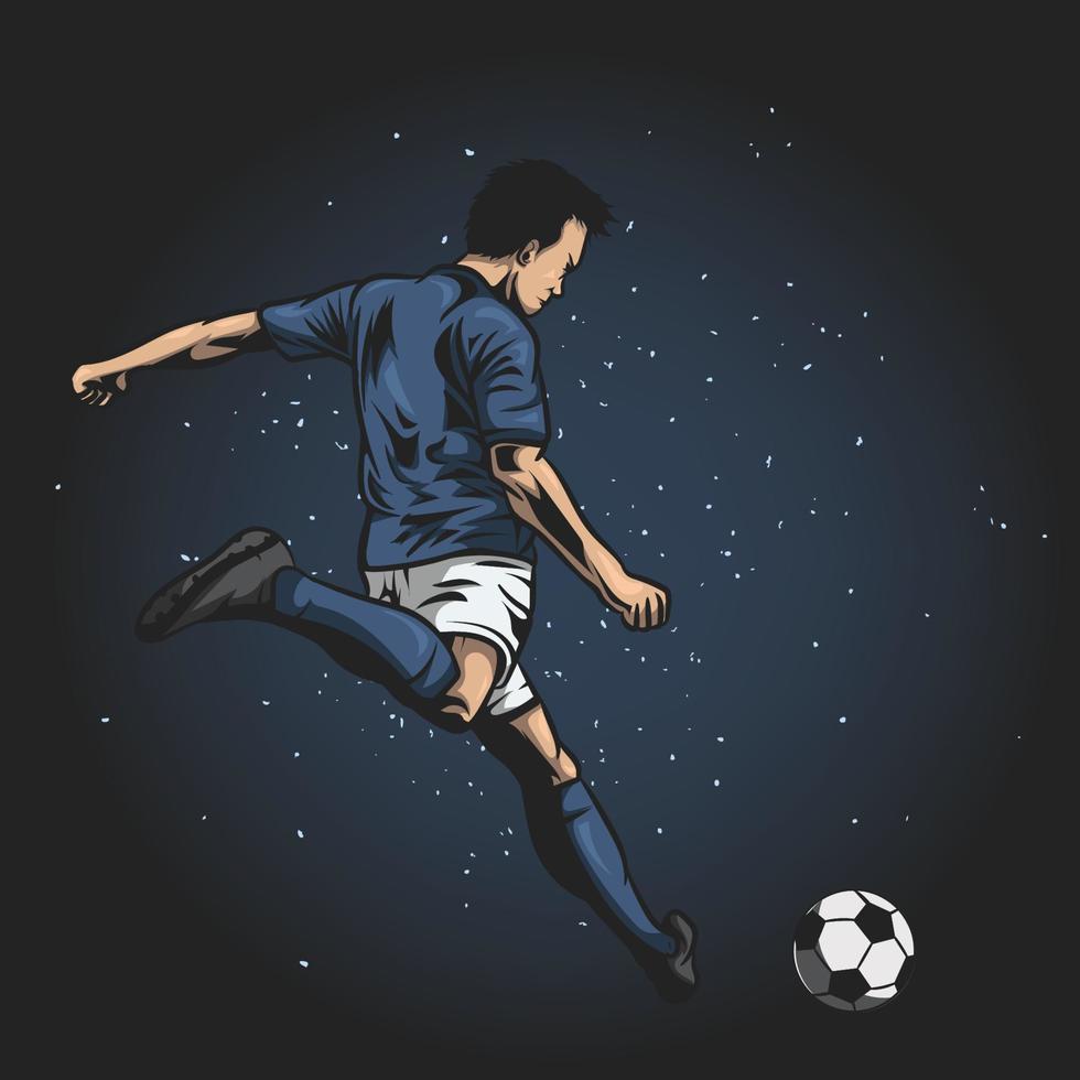 vector de jugador de futbol