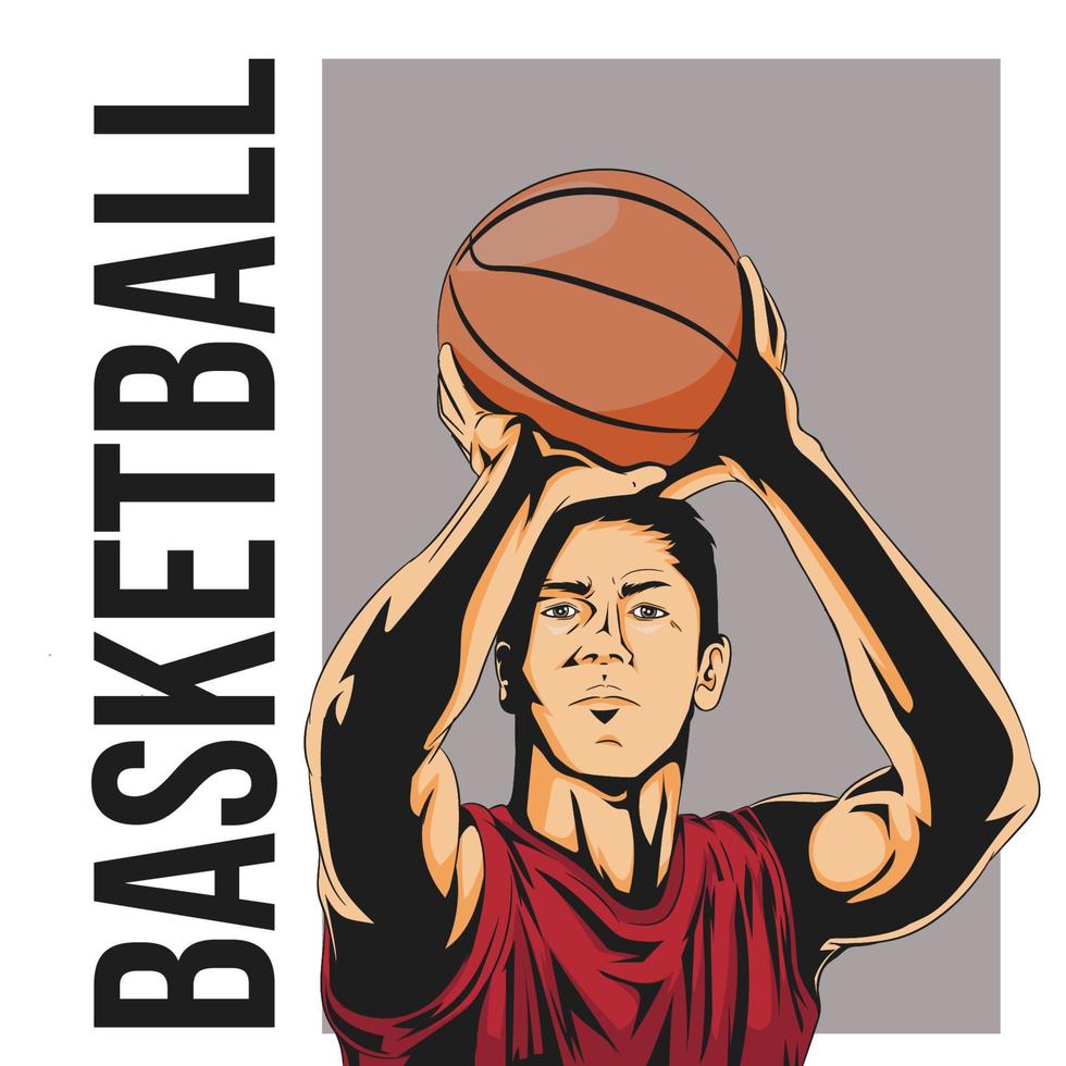 jugador de baloncesto Vectores