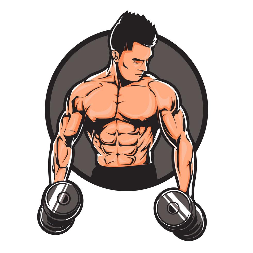 Fitness logo vector