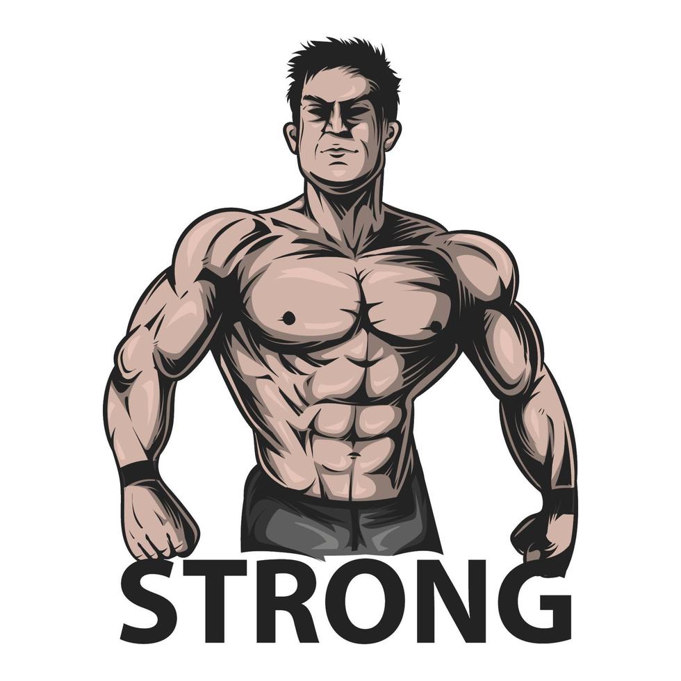 strong man vector