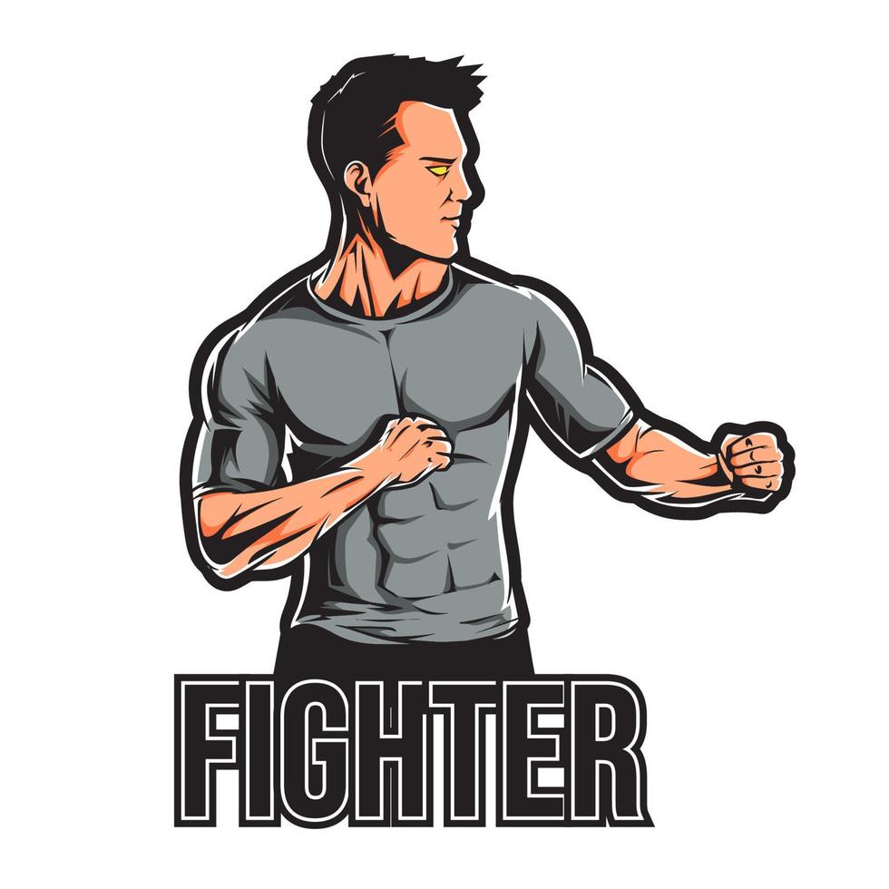 figther vector illustration