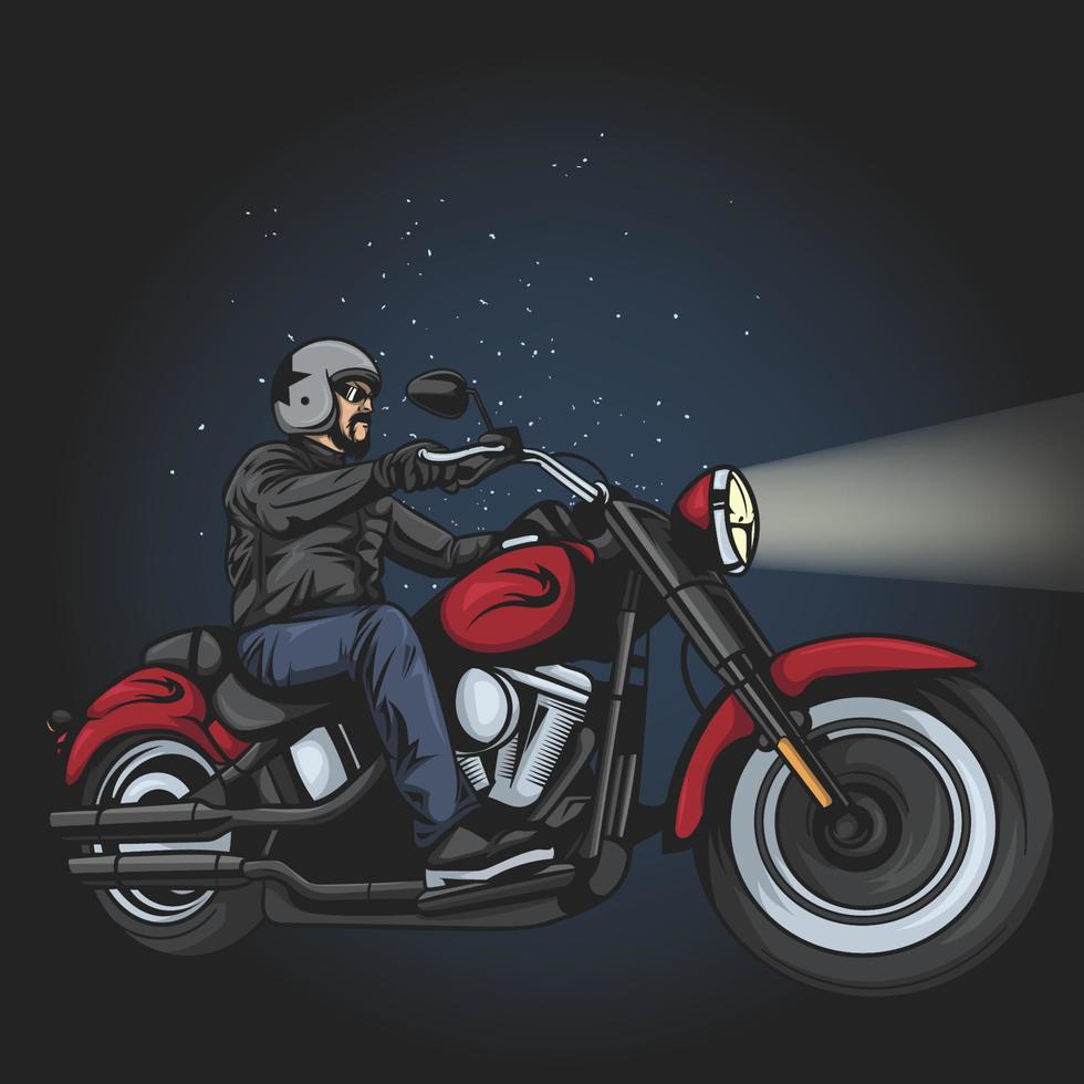motorcycle rider vector