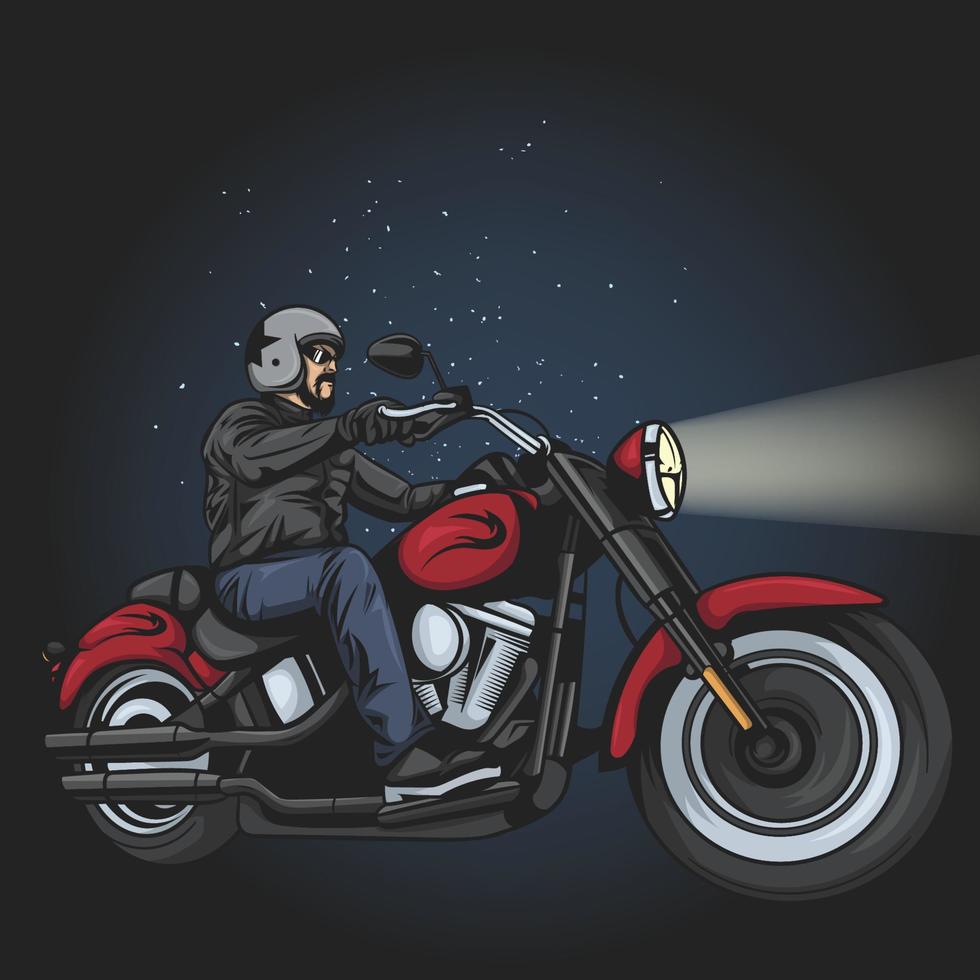 motorcycle rider vector