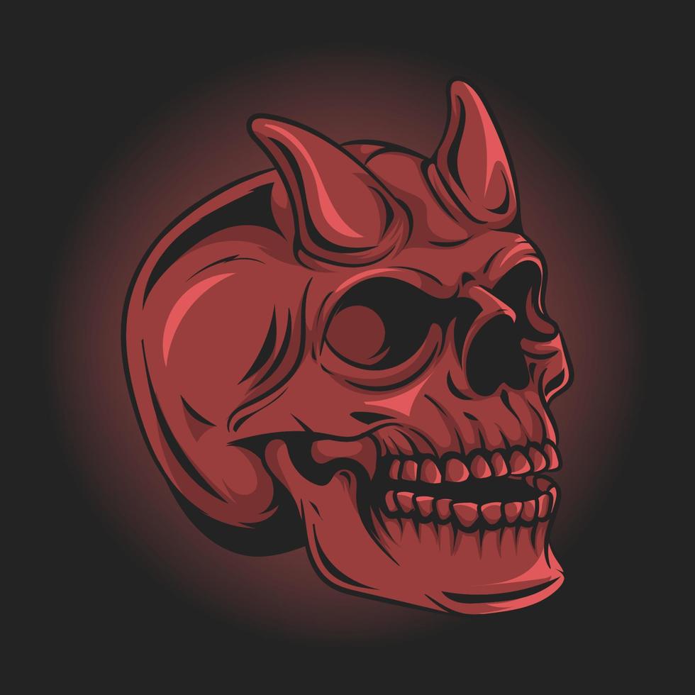 skull devil vector