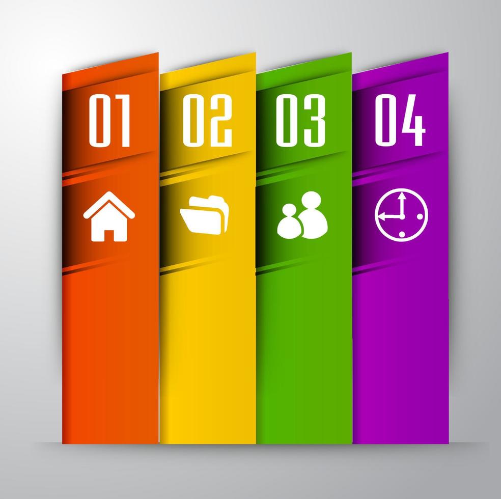 modern text box template, infographics banner vector