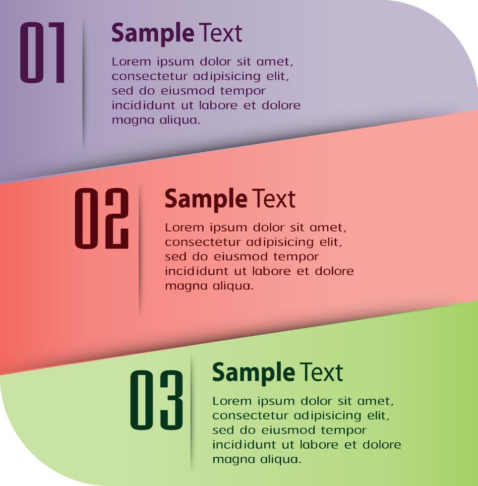 modern text box template, infographics banner vector