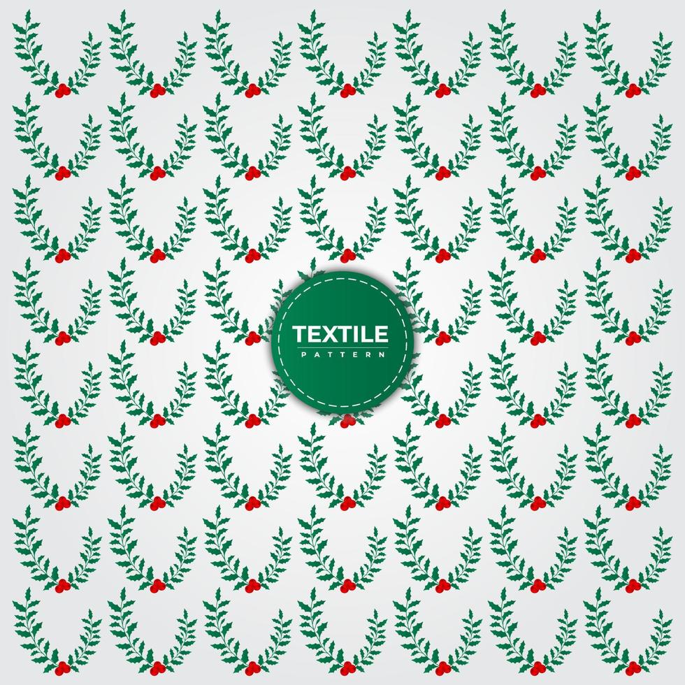 Floral textile pattern design vector. Unique and abstract Fabric textile pattern design template vector