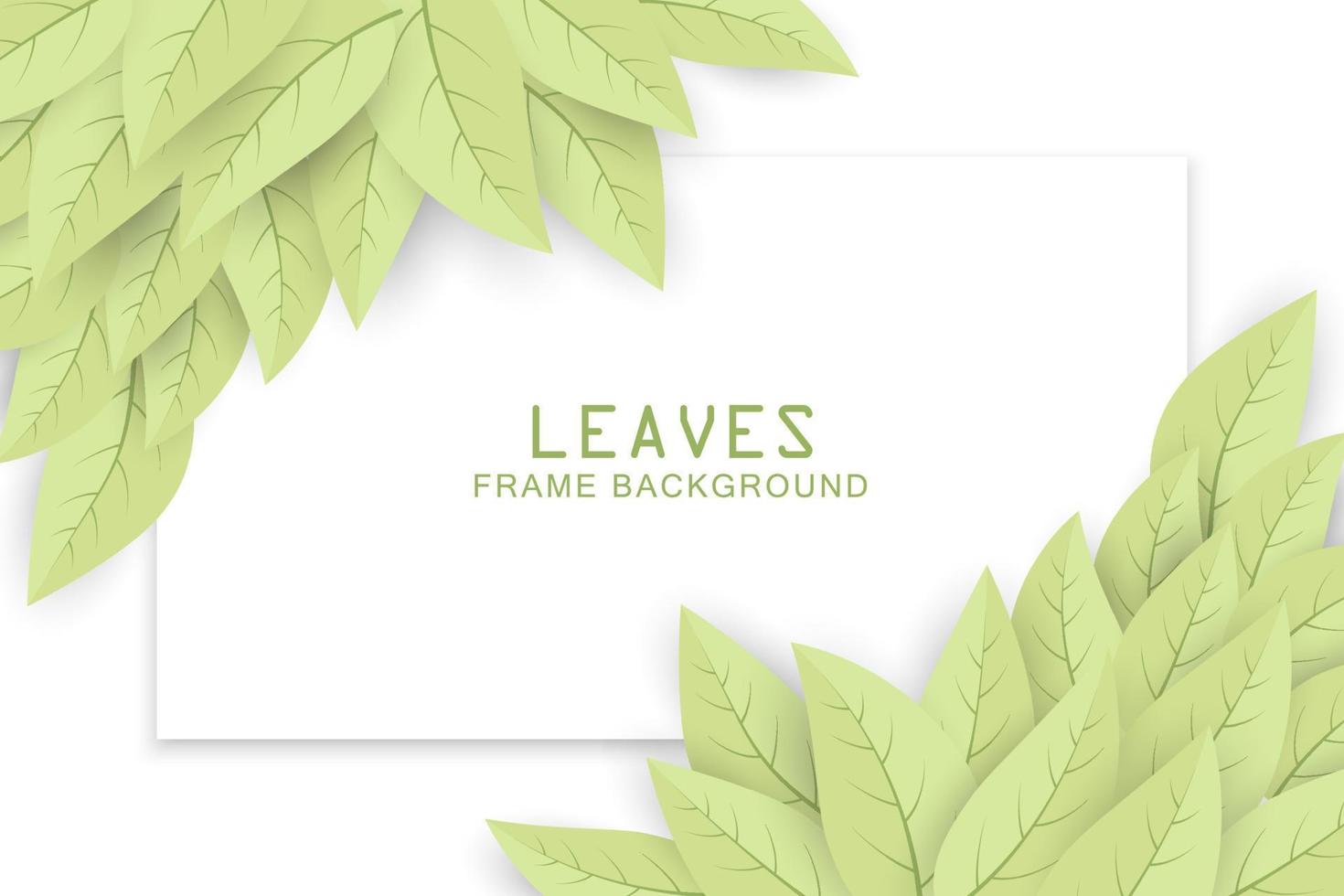fondo de hojas verdes con espacio de copia vector